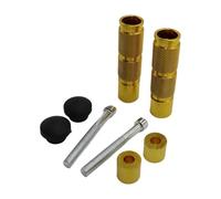 RORVECQ 1 Paire CNC Motocyclette Universelle Repose-pieds en Alliage d'Aluminium Pièces Définies Vélo Moto Électrique Modifié Pédale(Golden)