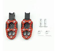 RORVECQ 1 Paire Repose-pieds réglables universels en alliage d'aluminium Pour Moto Pour Scooter Pour ATV Pour VAE Multi Color(ROUGE)
