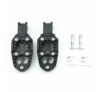 RORVECQ 1 Paire Repose-pieds réglables universels en alliage d'aluminium Pour Moto Pour Scooter Pour ATV Pour VAE Multi Color(NOIR)