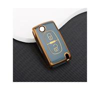 RORVECQ 2 3 Boutons pour Peugeot 107 206 207 307 308 406 Coque Étui De Clé Voiture en TPU sans(Gris,2 Button)