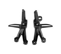 RORVECQ 2 pièces repose-pieds universel en alliage d'aluminium CNC pour passager arrière pour accessoires de modification de scooter moto(NOIR)