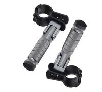 RORVECQ 23-27MM Pour R1200GS LC R1250GS R1250RT S1000RR/XR F 900 850 750 GS Repose-pieds Autoroute Moto Pédales Pliantes Pinces(GRIS)