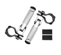RORVECQ 23-27MM Pour R1200GS LC R1250GS R1250RT S1000RR/XR F 900 850 750 GS Repose-pieds Autoroute Moto Pédales Pliantes Pinces(Argent)