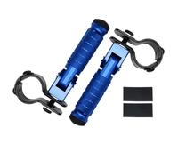 RORVECQ 23-27MM Pour R1200GS LC R1250GS R1250RT S1000RR/XR F 900 850 750 GS Repose-pieds Autoroute Moto Pédales Pliantes Pinces(Bleu)