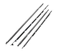 RORVECQ 4 Pièces Joint D'étanchéité Caoutchouc Fenêtres Extérieures Cordon Porte Pour Toyota Pour Land Pour Cruiser LC80 Série 80 1991-1998(Chrome)
