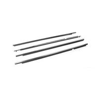 RORVECQ 4Pcs Garniture En Caoutchouc De Fenêtre 7573012300 Pour Toyota Pour Corolla 2008-2013 Joints D'Étanchéité Moulure Porte Pour Vitre(Chrome)
