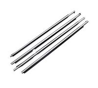 RORVECQ 4PCS Joint D'étanchéité Caoutchouc Pour Vitres Extérieures Ceinture Porte Pour Toyota Pour Land Pour Cruiser Série LC100 1998-2007(Chrome)