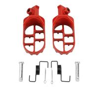 RORVECQ Accessoires de Moto Pédales de Pied Reposes-Pieds Pour XR50R CRF50 CRF70 CRF80(ROUGE)
