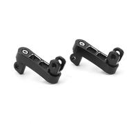 RORVECQ Accessoires Moto Pédales De Route Repose-Pieds Rotation 360° Pour Dyna Pour Softail XL 883 1200 Touring Custom(NOIR)
