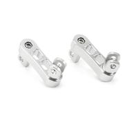 RORVECQ Accessoires Moto Pédales De Route Repose-Pieds Rotation 360° Pour Dyna Pour Softail XL 883 1200 Touring Custom(Argent)