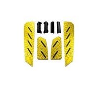 RORVECQ Accessoires Moto Repose-pieds Pour NSS Pour Forza 350 Pourza350 Repose-pieds Modifiés Anti-dérapants Alliage D'aluminium Plaque Pédale(Or)
