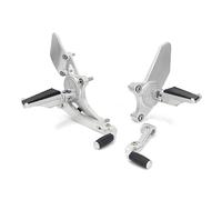RORVECQ Accessoires Moto Rétropédaleur CNC Pieds Repose-pieds Support Pédales Pour B&MW Pour RNINET Pour NINET R9T 2021-(Argent)