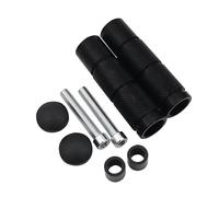 RORVECQ Accessoires Universels Pour Motocyclette VTT Vélo CNC Scooter Dirt Bike Repose-Pieds En Aluminium M8 Pédales(NOIR)