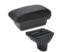RORVECQ Accoudoir Auto Pour Hyundai I20 2012 Boîte À Accoudoir Détails Pièces Intérieures Pièces De Retrofit Spéciales Boîte De Rangement Centrale(B2 ligne noire 3USB)