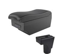 RORVECQ Accoudoir Central Universel Avec Interface USB Pour Datsun GO Pour GO Plus Accessoire D'intérieur De Voiture(A2 Black line7 USB)