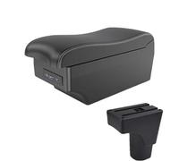 RORVECQ Accoudoir Central Universel Avec Interface USB Pour Datsun GO Pour GO Plus Accessoire D'intérieur De Voiture(A3 Noir blanc 7USB)