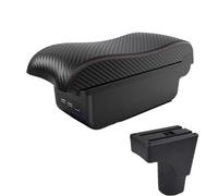RORVECQ Accoudoir Central Universel Avec Interface USB Pour Datsun GO Pour GO Plus Accessoire D'intérieur De Voiture(B1 Noir rouge 3USB)