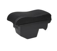 RORVECQ Accoudoir De Voiture Pour Citroën C4 2011 Boîte De Rangement Centrale Pour Pièces Détachées(A4 genuine cowhide 3USB)