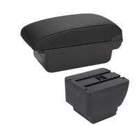 RORVECQ Accoudoir De Voiture Pour Mazda 2 Demio Boîte De Rangement Accessoires Et Pièces Intérieures(C2 Ligne noire PAS d'USB)