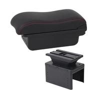 RORVECQ Accoudoir Modèle Universel Accoudoir Universel Boîte D'accoudoir Auto Accessoires Auto Boîte De Rangement Boîte D'accoudoir Centrale(B1 ligne rouge 3USB)