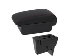 RORVECQ Accoudoir Pour Kia K3 BL7 2023 2024 2025 Boîte De Rangement Console Centrale Avec USB(B1 Noir rouge 3USB)