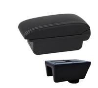 RORVECQ Accoudoir Pour Seat Pour Ibiza Pour Ibiza MK4 IV 6J 2008 2009 2010 2011-2017 Design Intérieur Console Auto Boîte De Rangement Accoudoir(B3 Noir blanc 3USB)