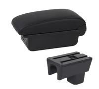 RORVECQ Accoudoir Pour Suzuki Pour Swift 2005-2021 2022 2023 2024 Accoudoir Voiture Accessoires Auto Détails Intérieurs Boîte De Rangement(B2 ligne noire 3USB)