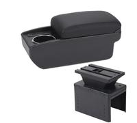 RORVECQ Accoudoir Universel Pour Voiture Boîte D'Accoudoir Modèle Universel Accessoire Auto Boîte De Rangement Modification Intérieure Pièces Retrofit(B2 Ligne noire 6USB)