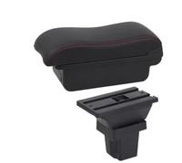 RORVECQ Accoudoir Voiture Pour C&hevrolet Pour Trax Boîte Accoudoir Pour Trax Tracker 2015-2019 Boîte De Rangement Bras Voiture(A1 Noir rouge SANS USB)