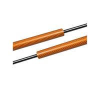 RORVECQ Amortisseurs De Capot Pour VW Pour TROC 2017-2025 Modification Avant À Gaz Supports Levage Accessoires(Carbon Fiber Orange)
