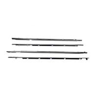 RORVECQ Bande D'étanchéité Caoutchouc Fenêtre Garniture Ceinture Pour Toyota Pour Land Pour Cruiser LC80 1991-1998 75730-60020 4 Pièces(Chrome)