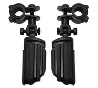 RORVECQ Bars motorcycles Repose-Pieds Support de Montage Fixation Autoroute Repose-Pieds Pour Harley Pour Road Pour King Pour Street Pour Glide Pour Softail(NOIR,ENSEMBLE)
