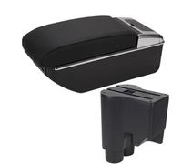 RORVECQ Boîte À Accoudoir Voiture Boîte De Rangement Central Bras De Stockage Pour Daihatsu Pour Sirion Pour Materia 2007-2015(B2 Noir noir 7USB)