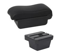 RORVECQ Boîte D'accoudoir Auto Pour Chery Pour Tiggo 3X Pour Tiger 2 Cuir Console Centrale Boîte De Rangement(Ligne noire C2)
