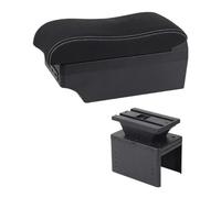 RORVECQ Boîte D'accoudoir Auto Pour Renault Pour Clio 5 Boîte D'accoudoir Pour Captur Pour Clio5 Rangement Console Centrale Accoudoir Cuir(Ligne blanche E2)