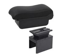 RORVECQ Boîte D'accoudoir Auto Pour Renault Pour Clio 5 Boîte D'accoudoir Pour Renault Pour Captur Pour Clio5 Boîte De Rangement Centrale(Ligne noire A2 Pas d'USB)