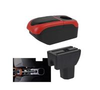 RORVECQ Boîte D'accoudoir Auto Pour Suzuki Pour IGNIS Pièces Retrofit Boîte De Rangement Détails Intérieur(Noir rouge)