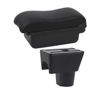RORVECQ Boîte D'accoudoir Central Pour N&issan Pour Terrano 3 2010-2018 Boîte D'accoudoir Auto Boîte D'accoudoir Auto Surface Incurvée(Une ligne noire Pas d'USB)