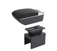 RORVECQ Boîte D'accoudoir Centrale Universelle Modèle Universel De Boîte D'accoudoir Accessoires Auto Boîte De Rangement Support Bras(D2 ligne noire 7USB)