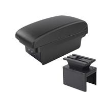 RORVECQ Boîte D'accoudoir Centrale Universelle Pour Voiture Modèle Universel Boîte De Rangement D'accoudoir Support-bras Pièces Rétrofit Intérieur(B1 Ligne noire 3USB)