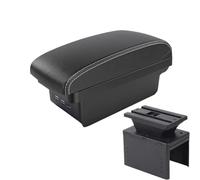 RORVECQ Boîte D'accoudoir Centrale Universelle Pour Voiture Modèle Universel Boîte De Rangement D'accoudoir Support-bras Pièces Rétrofit Intérieur(B2 Black white 3 USB)