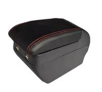 RORVECQ Boîte D'accoudoir Pour Suzuki Pour Ertiga Avec Porte-gobelet Accessoires Console Centrale Universelle Modification Double USB(H ligne rouge 4USB)