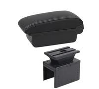 RORVECQ Boîte D'accoudoir Universelle Pour Voiture Accoudoir Universel Accessoires Auto Boîte De Rangement Pièces Retrofit Réduction Fatigue(A3 Black white NO USB)