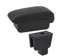 RORVECQ Boîte D'accoudoir Voiture Pour BR-V Boîte D'accoudoir Centrale Boîte De Rangement Intérieur Pièces De Retrofit Accessoires Auto(A3 Black white NO USB)