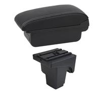 RORVECQ Boîte D'accoudoir Voiture Pour F&ord Pour Focus 3 Mk3 2011 2012 2013 2014 2015-2020 Console Centrale De Rangement Pour Accoudoir(Ligne blanche B1)