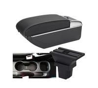 RORVECQ Boîte D'appuie-bras Auto Boîte De Rangement Bras Accessoires Pour C&hevrolet Pour Trax Pour Tracker 2015 2016 2017 2018(B3 Noir blanc 3USB)