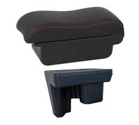 RORVECQ Boîtier D'accoudoir Auto Pour Toyota Pour Hilux Console Centrale De Bras De Repos Stockage Interface USB(C2 Ligne rouge)