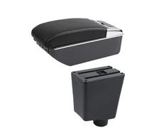 RORVECQ Boîtier D'accoudoir De Voiture Accessoires Pièces De Rangement Retrofit Intérieur Dédié Pour R&enault Pour Captur Pour Clio 3 III(D ligne noire 7USB)