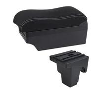 RORVECQ Boîtier De Bras Auto Pour F&ord Pour Focus 3 Mk3 2011 2012 2013 2014 2015 2016-2020 Stockage De Console Centrale(Ligne blanche E2)