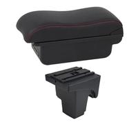 RORVECQ Boîtier De Bras Auto Pour F&ord Pour Focus 3 Mk3 2011 2012 2013 2014 2015 2016-2020 Stockage De Console Centrale(C2 Ligne rouge)